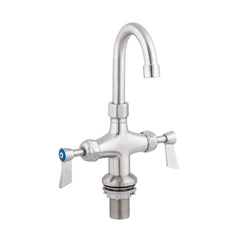 Stainless Steel Dual Hob Mount Body with Gooseneck Spout - T-3MDHG07