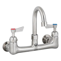 Stainless Steel Exposed Wall Mount Body with Gooseneck Swivel 12" Spout - T-3MEWG12
