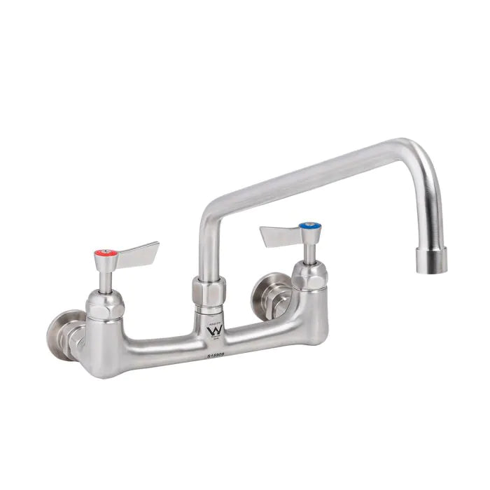 Stainless Steel Exposed Wall Tap Body With 12" Spout - T-3MEW12