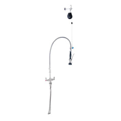 Stainless Steel Line Retractor Dual Hob Mounted Pre Rinse Unit - T-3M53500