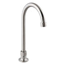 Stainless Steel Single Bench Mount (No Stops) with 12" Gooseneck Spout - T-3MHOG12