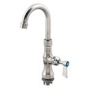 Stainless Steel Single Hob Mount Body with Single Control and Gooseneck Spout - T-3MSHG07