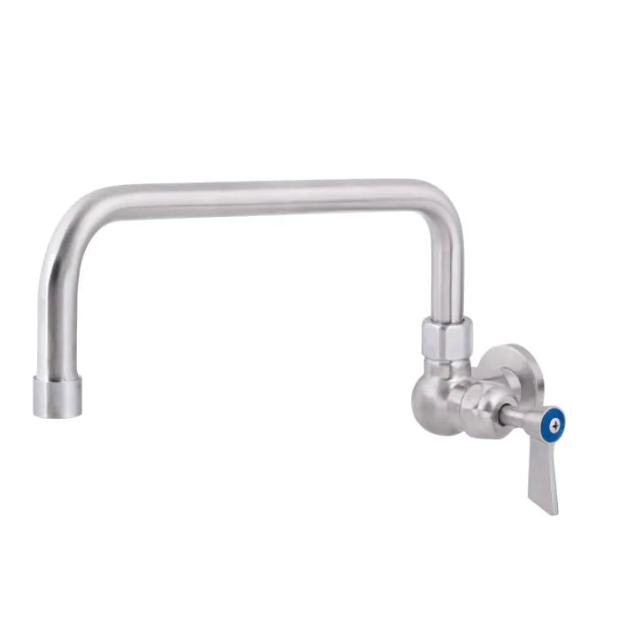 Stainless Steel Single Wall Mount Body with Single Control and 12" Spout - T-3MSW12