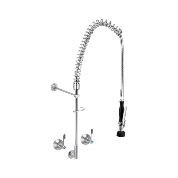 Stainless Steel Wall Stops And Elbow Pre Rinse Unit - T-3M53810