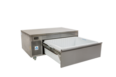 Adande VCS1.CW - Single Dual Temperature Drawer - Standard Castor / Solid Work Top