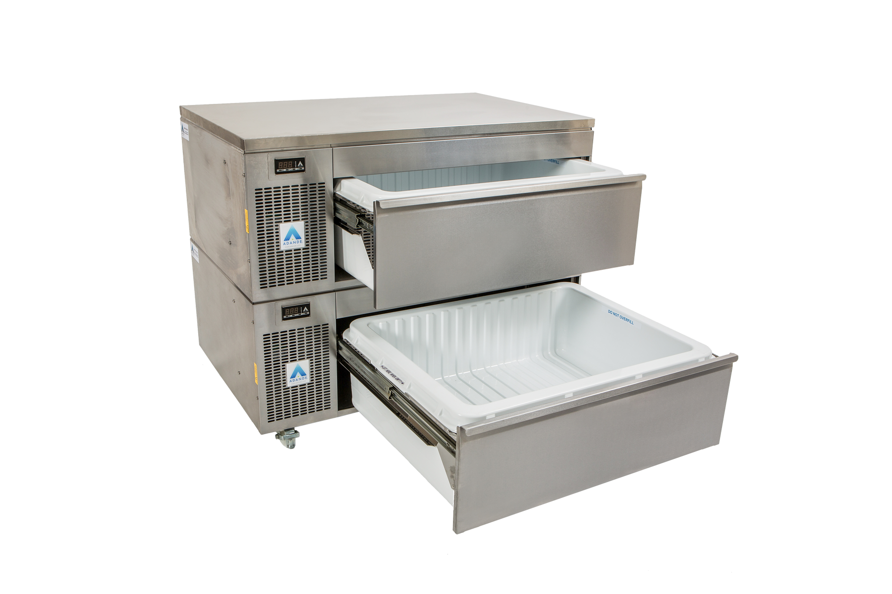 Adande VCS2.RHS - Double Dual Temperature Drawer - Roller / Heatshield Top