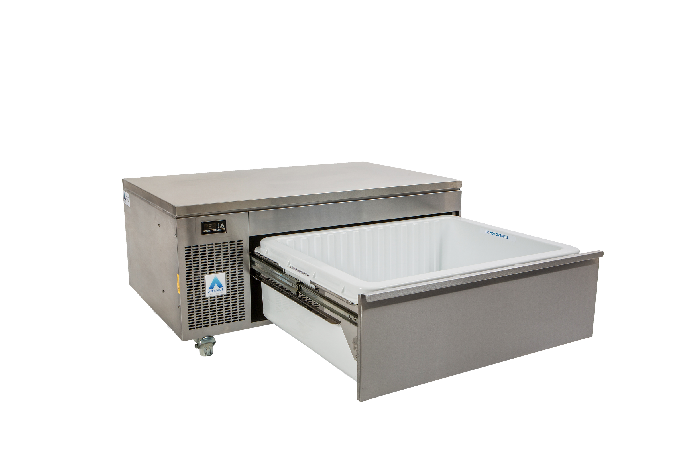 Adande VLS1.LHS - Single Dual Temperature Drawer - Standard Castor / Heatshield Top