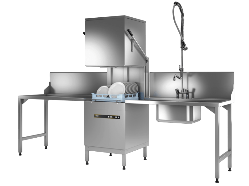 HOBART ECOMAX604 ECOMAX Single Phase 15amp Hood Dishwasher
