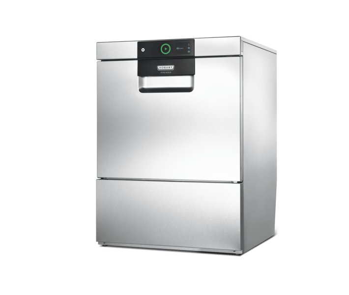 Hobart PREMAX FP undercounter dishwasher, closed front view