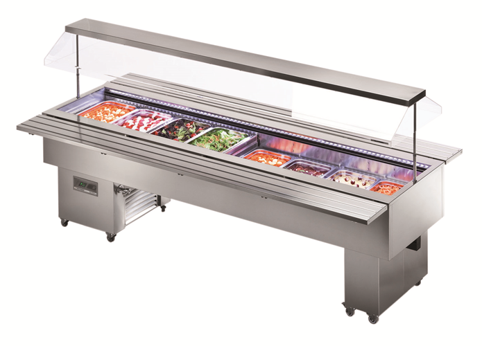 Tecfrigo ISOLA VT INOX 8M: salad bar