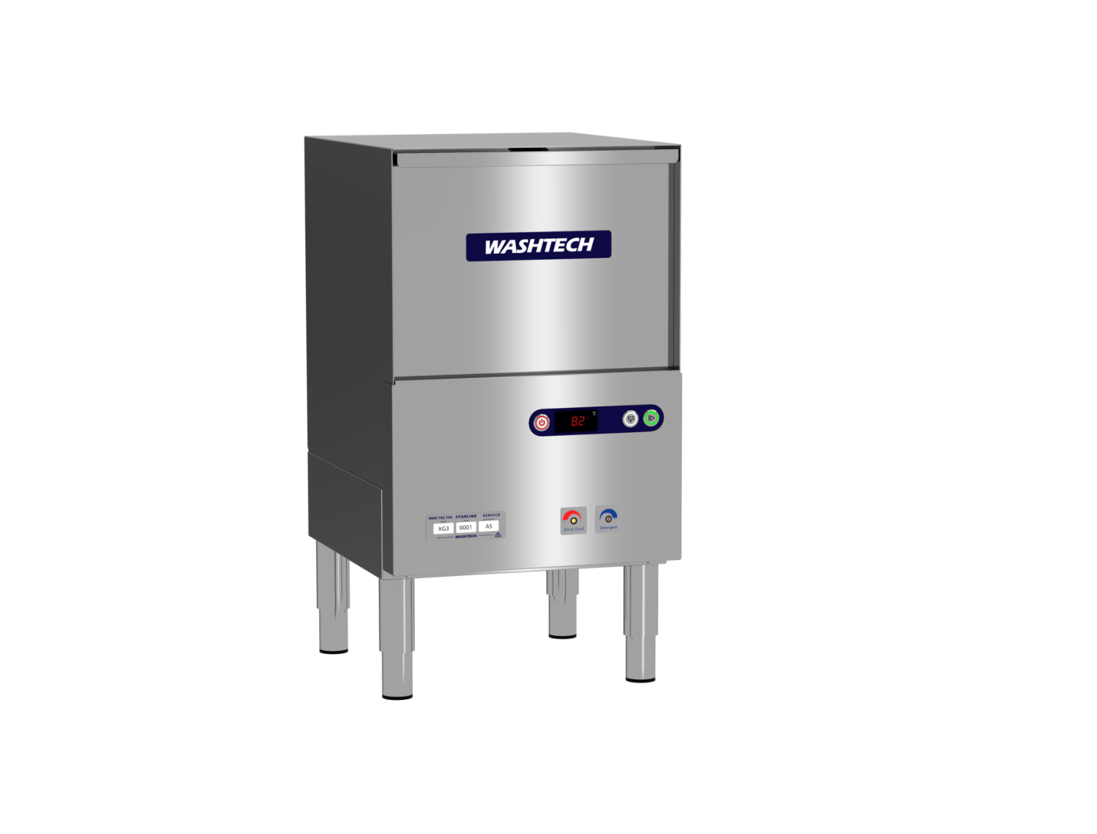 Washtech XG Economy High Efficiency Undercounter Glasswasher - 365mm Rack