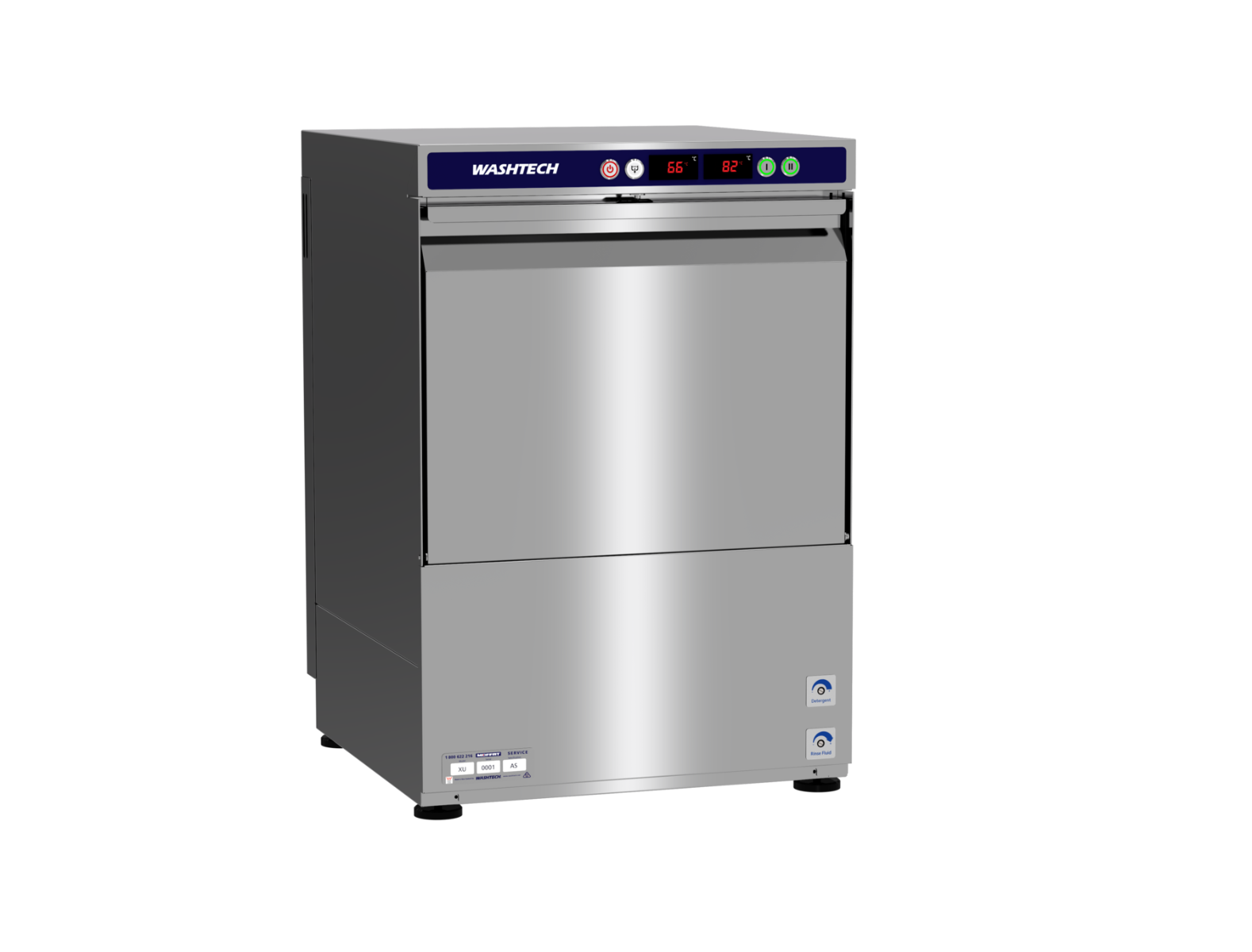 Washtech XU Undercounter Dishwasher/Glasswasher - 500mm Rack