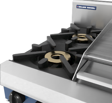 Blue Seal Evolution Series G514C-LS - 600mm Gas Cooktop - Leg Stand