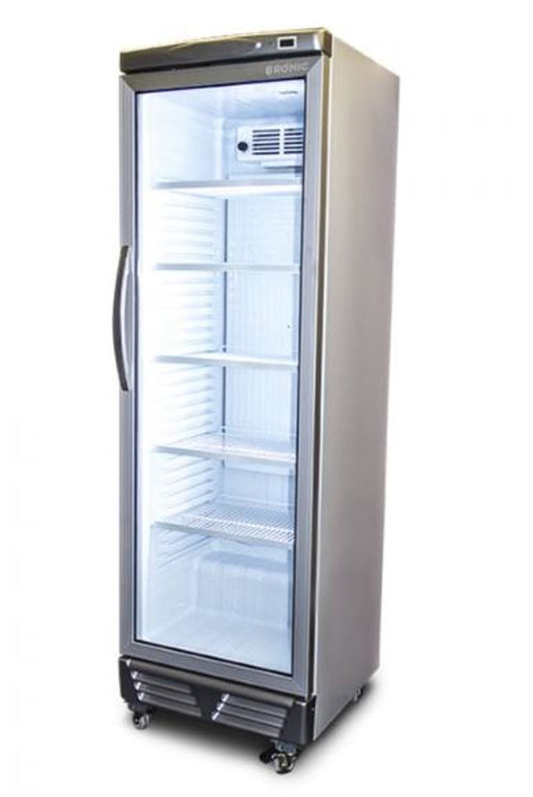 Bromic Upright Display Fridge Flat Glass Door 372L GM0374-NR