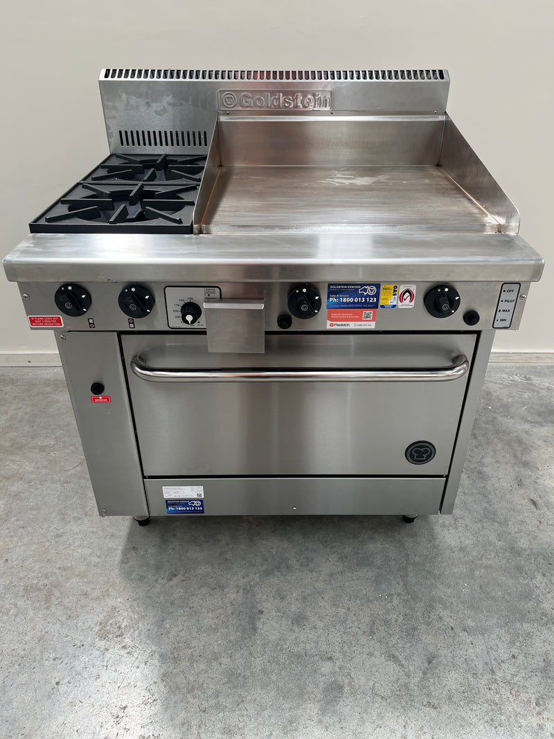 Goldstein 600 Griddle, 2 Burner & Gas Range Oven