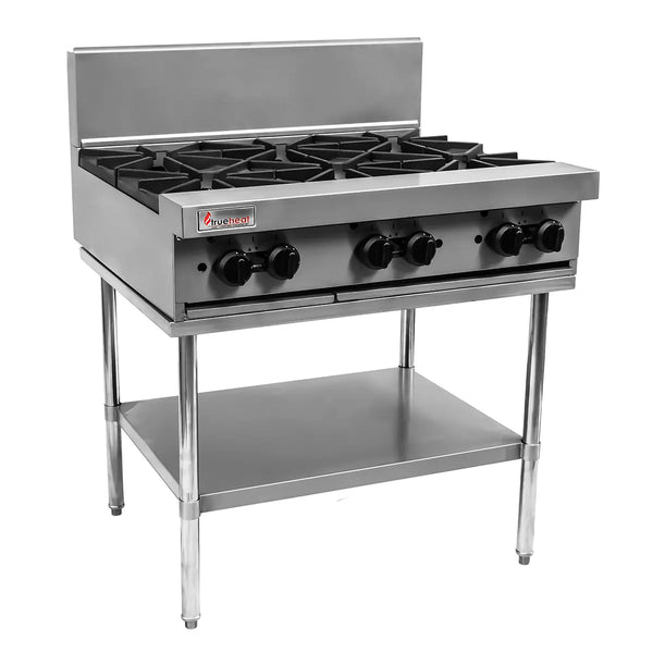 Trueheat Six Open Top Burners + Stand  (LP or NG gas)