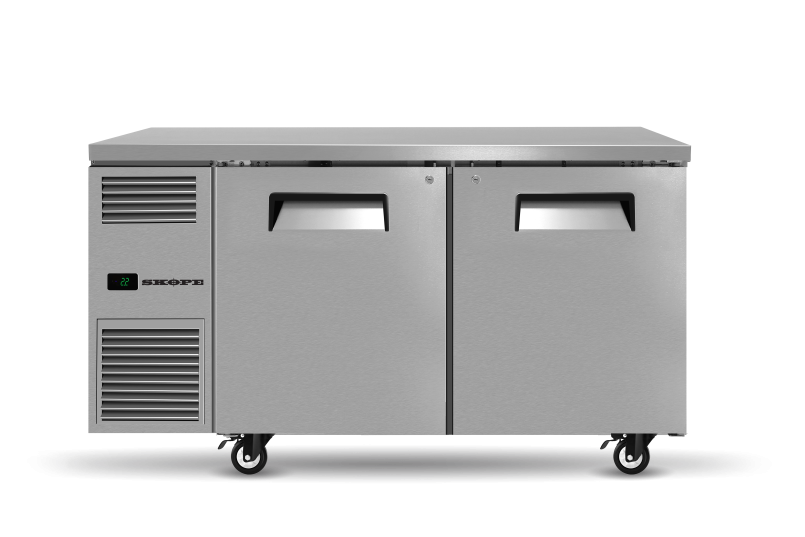 Skope - ReFlex 1500mm Wide Solid 2 Door Under-bench Fridge
