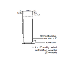SKOPE BME600N-AC: single door chiller with lighting box ActiveCore SELF CONTAINED