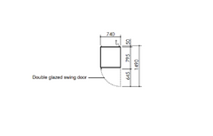 SKOPE BME600N-AC: single door chiller with lighting box ActiveCore SELF CONTAINED