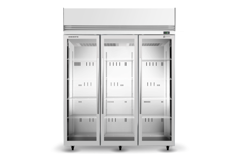 TMF1500N-A 3 Glass Door Upright Display or Storage Freezer