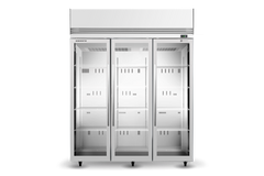 TMF1500N-A 3 Glass Door Upright Display or Storage Freezer