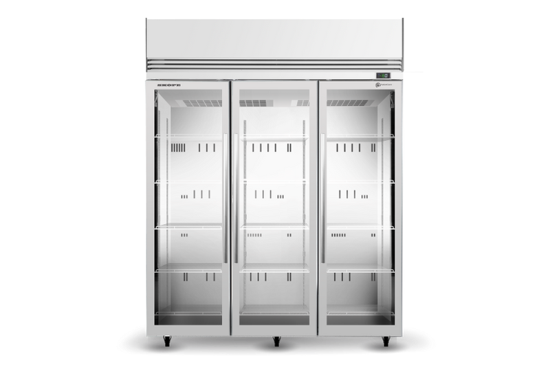 TMF1500N-A 3 Glass Door Upright Display or Storage Freezer