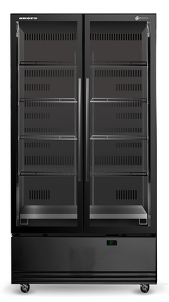 SKB900N-A 2 Glass Door Display or Storage Fridge
