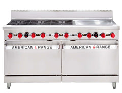 American Range AAR.6B.24G 60" Oven Range 6 Open Burners 24" Griddle