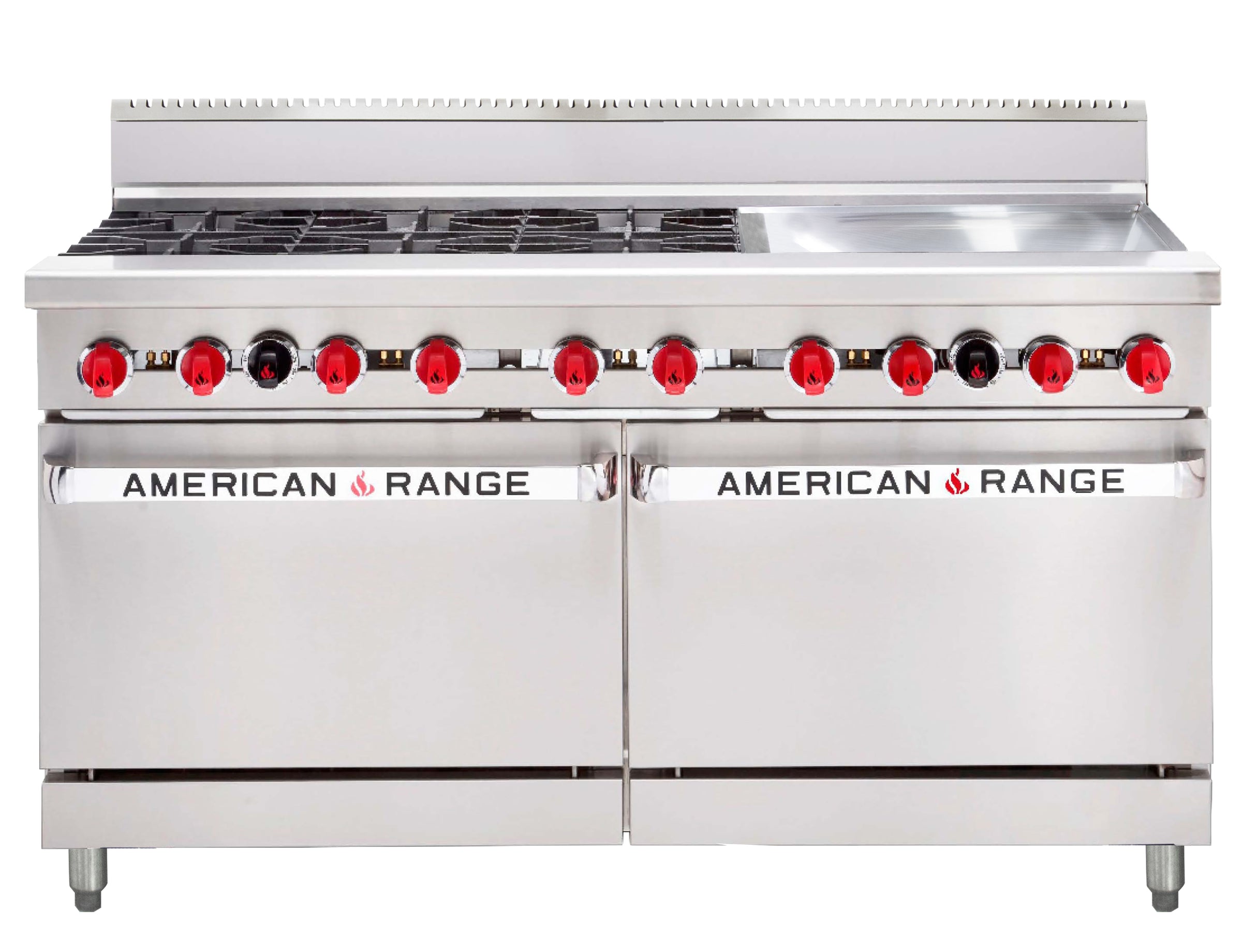 American Range AAR.6B.24G 60" Oven Range 6 Open Burners 24" Griddle