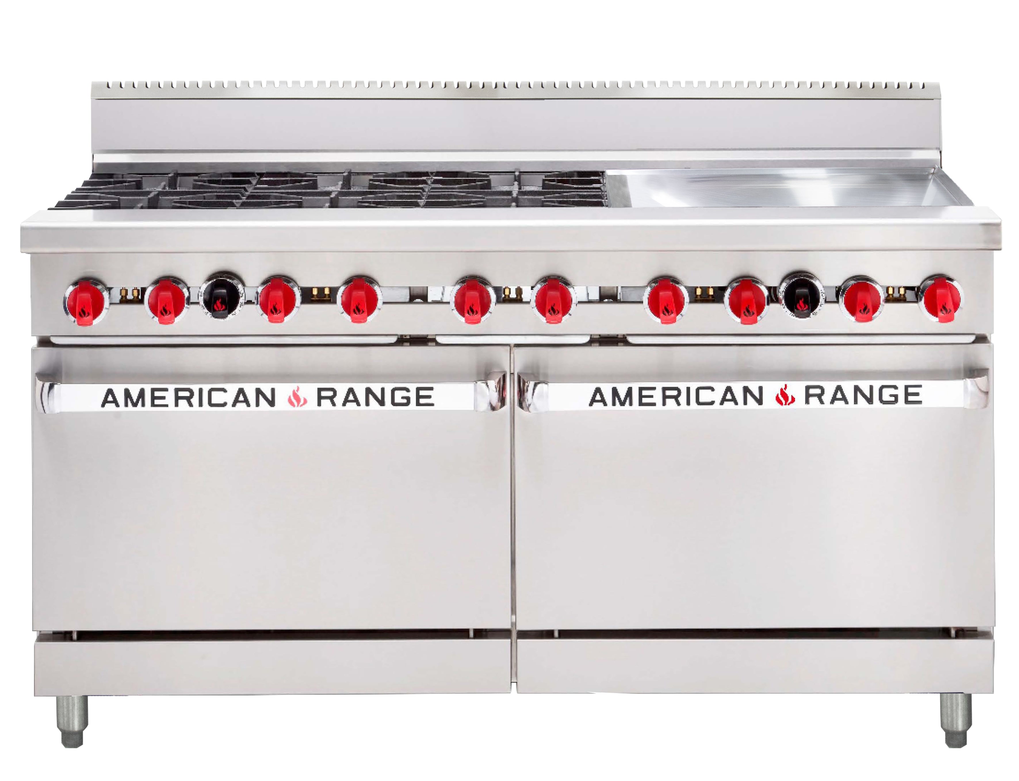 American Range AAR.6B.24G 60" Oven Range 6 Open Burners 24" Griddle