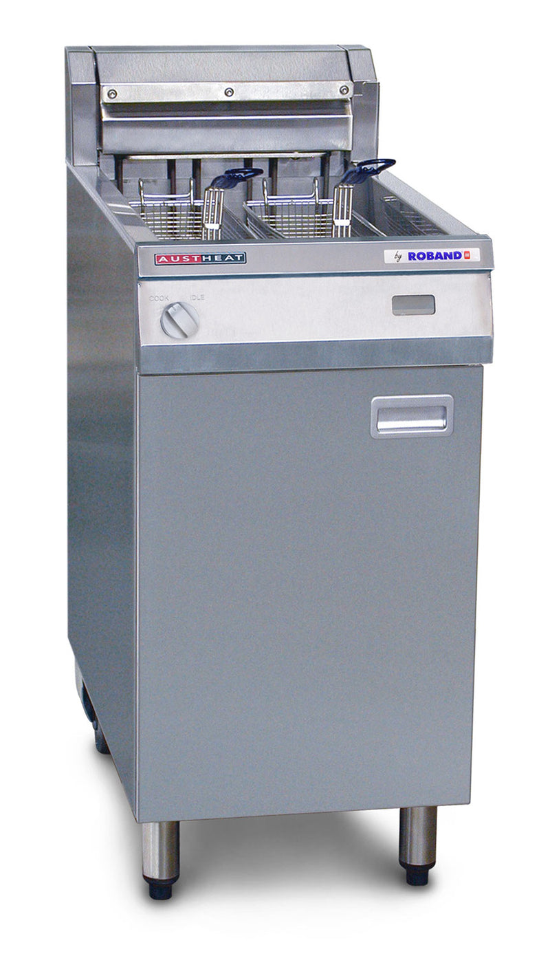 Austheat Freestanding Electric Fryer, 2 baskets