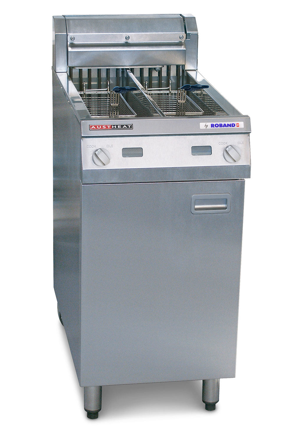 Austheat Freestanding Electric Fryer, two tanks