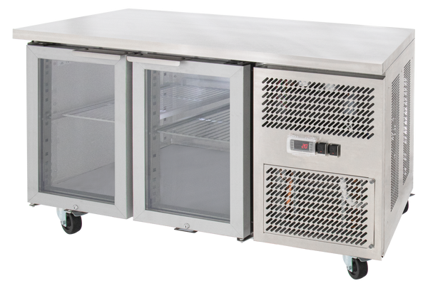 Airex - AXR.UCGN.2G - Double Glass Door Undercounter Refrigerated Storage - to suit 1/1GN