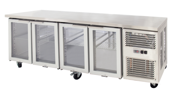 Airex - AXR.UCGN.4G - 4 Glass Door Undercounter Refrigerated Storage - To suit 1/1GN