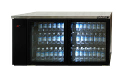 Williams Boronia - Two Door Black Colorbond Remote Back Bar Counter Display Refrigerator