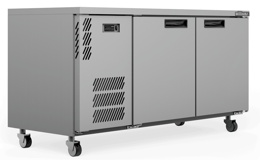 Williams Boronia - Two Door Stainless Steel Under Counter Display Refrigerator