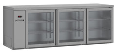 Williams Boronia - Three Door Stainless Steel Remote Back Bar Counter Display Refrigerator