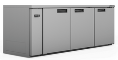 Williams Boronia - Three Door Stainless Steel Remote Back Bar Counter Display Refrigerator
