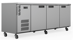 Williams Boronia - Three Door Stainless Steel Under Counter Display Refrigerator
