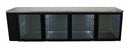 Williams Boronia - Four Door Black Colorbond Remote Back Bar Counter Display Refrigerator