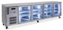 Williams Boronia -  Four Door Stainless Steel Under Counter Display Refrigerator