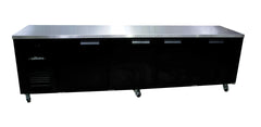 Williams Boronia - Four Door Black Colorbond Remote Back Bar Counter Display Refrigerator