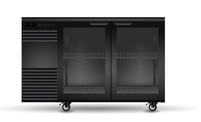 Two Glass Swing Door Fridge BB.2.GSW