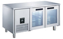 Glacian 2 DOOR SS U-BAR FRIDGE