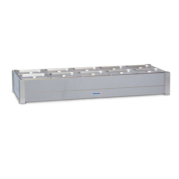 Roband Hot Bain Marie 6 x 1/2 size, pans not included, single row