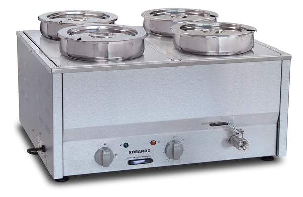 Roband Counter Top Bain Marie 4 x 1/2 size, pans not included