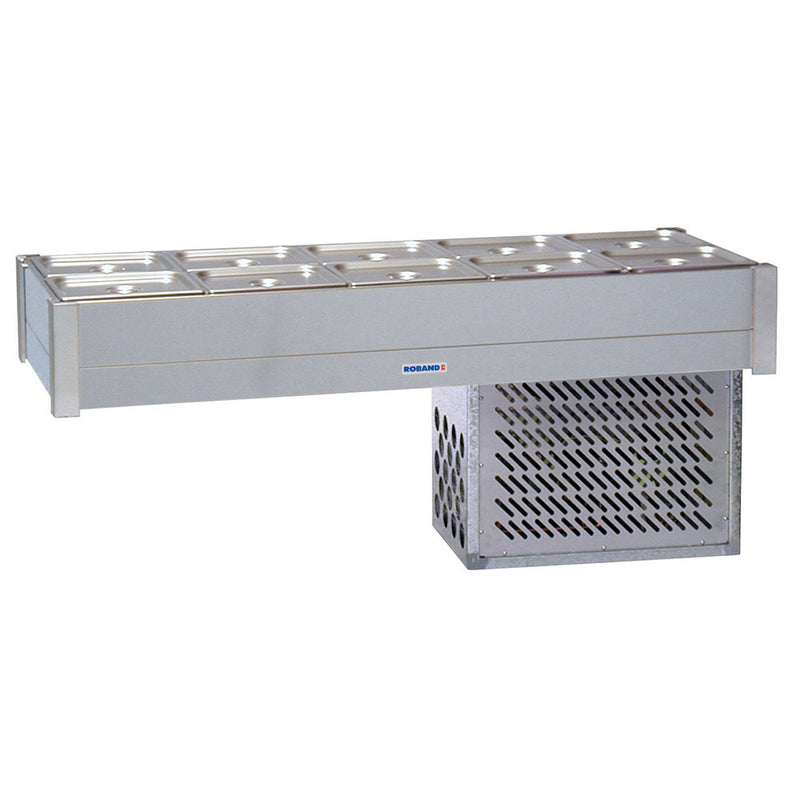 Roband Refrigerated Bain Marie 6 x 1/2 size, pans not included, double row