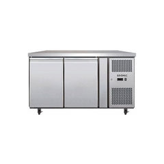 Bromic Under Bench Storage Fridge - 282L LED 2 Door - Stainless Steel UBC1360SD-NR