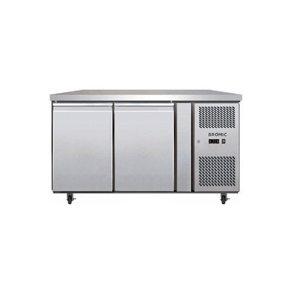 Bromic Under Bench Storage Fridge - 282L LED 2 Door - Stainless Steel UBC1360SD-NR