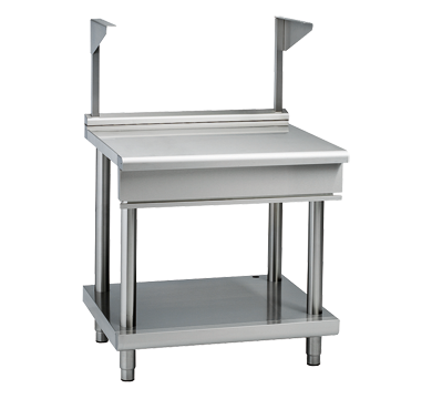 Waldorf 800 Series BTL8900S-LS 900mm Bench Top With Salamander Support Low Back Version Leg Stand